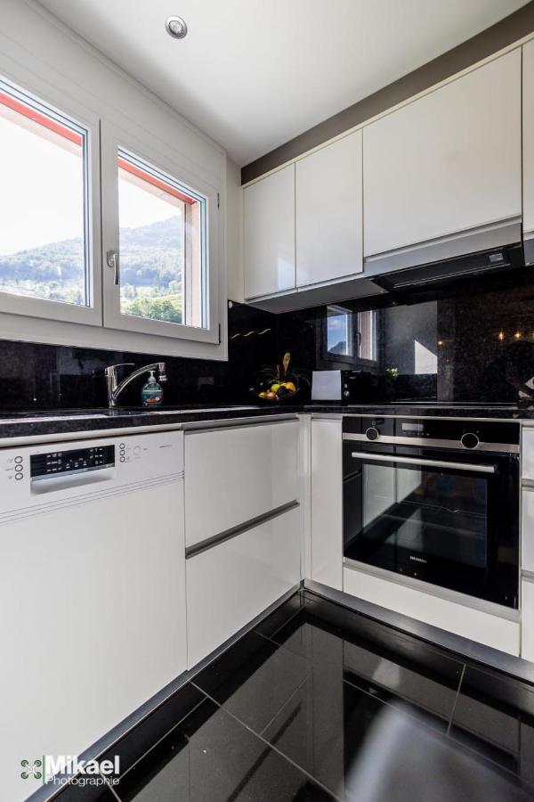 Gruyere Alpes Appartement 3 Chambres Bbq Parking Neirivue Exterior photo