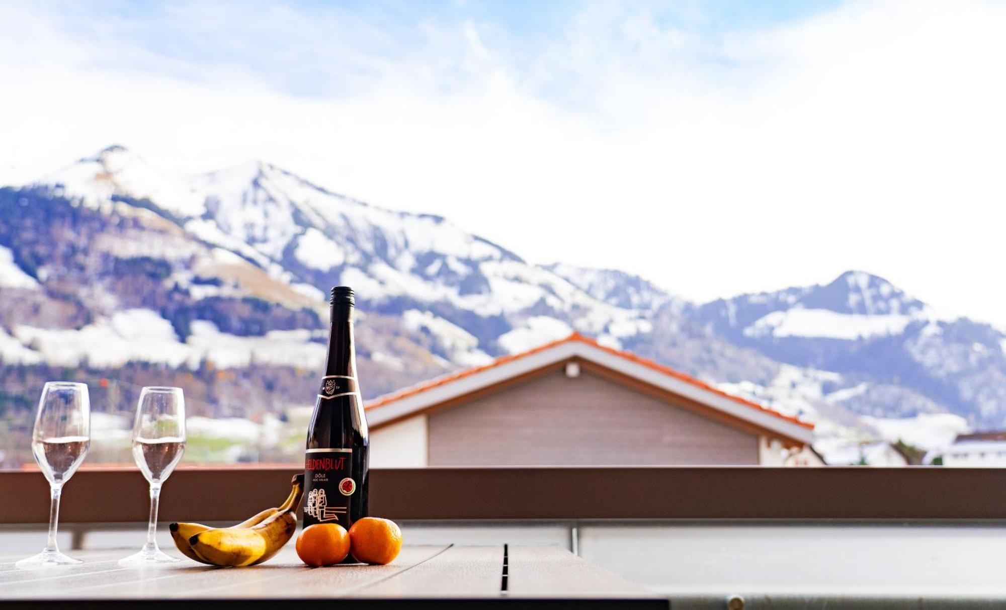Gruyere Alpes Appartement 3 Chambres Bbq Parking Neirivue Exterior photo